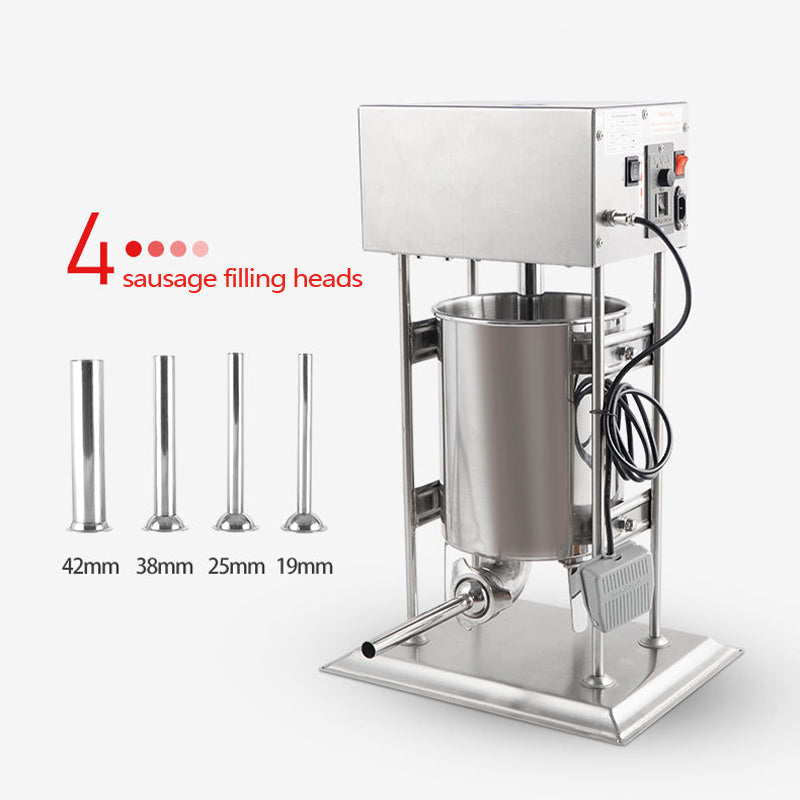 10L Electric Sausage Stuffer Stainless Steel Commercial Automatic Sausage Making Machine