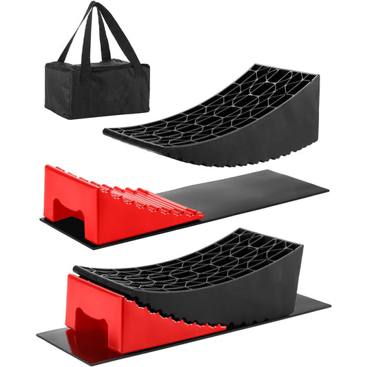 2pcs Camper Levelers Hold up to 35000 lbs RV Leveling Blocks Ramp Kit with Carrying Bag