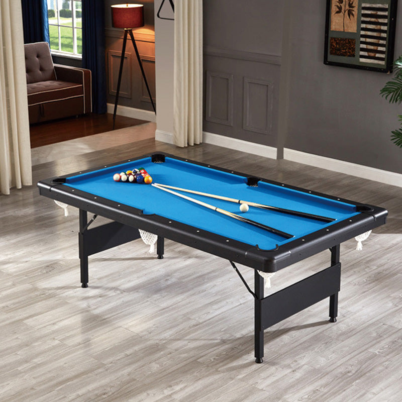 Billiards Table, 6.3 ft Pool Table, Portable Foldable Space-Saving Table, Billiard Table Set Includes Balls, Cues, Chalks and Brush, Perfect for Family Game Room Kid Adult