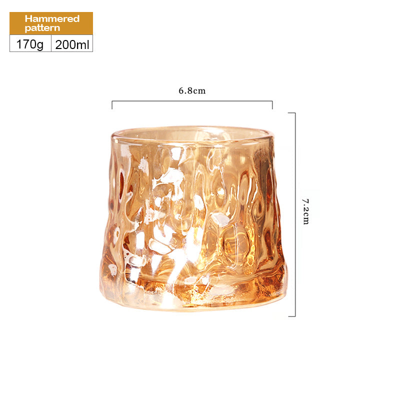 200ml Tumbler Whiskey Glasses Creative Thickened Shaker Cup Household Spirits Shot Glass