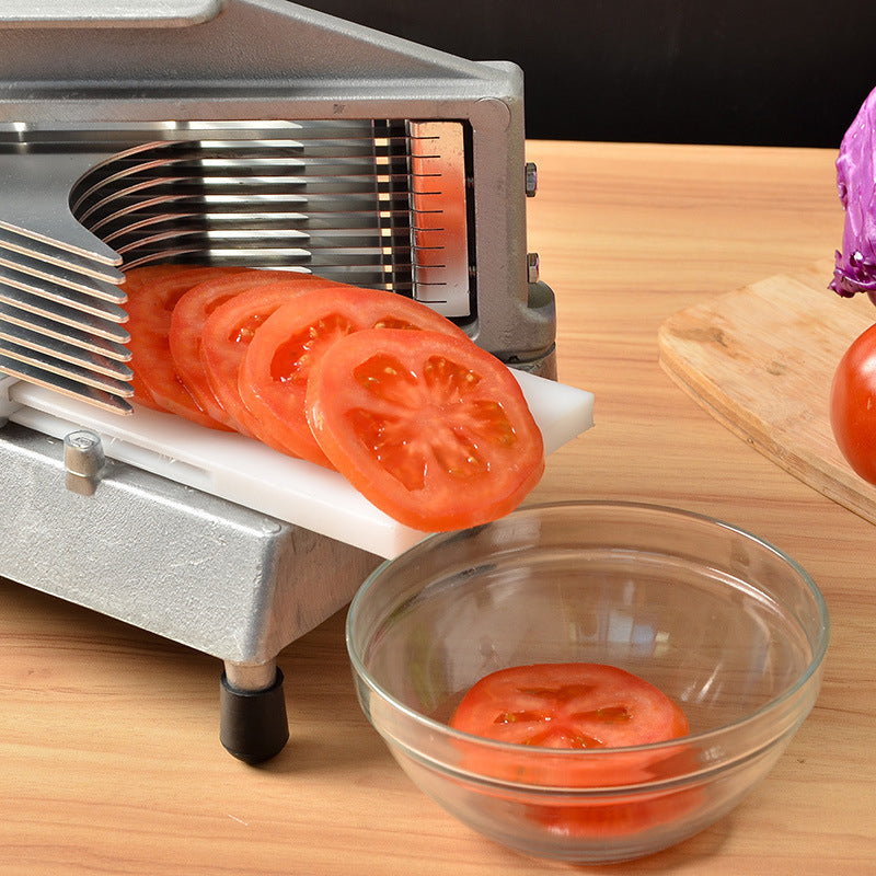 3/8" Commercial Tomato Slicer Multifunctional Vegetables Fruits Slicer With Stainless Steel Blade