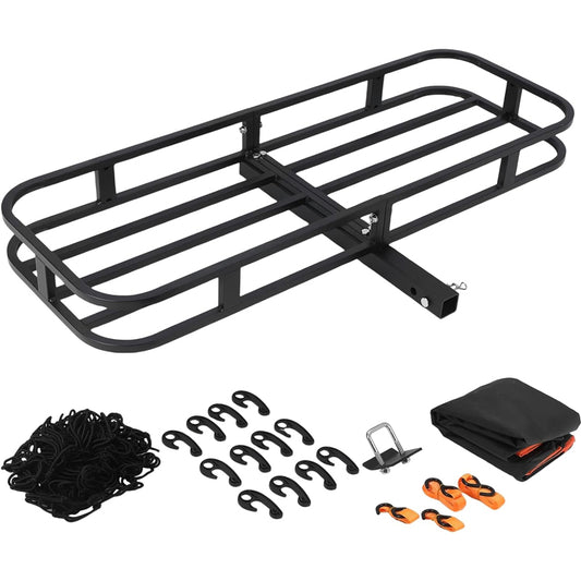 53" x 19" x 5" Hitch Cargo Carrier 500 LBS Vehicle Cargo Rack Carrier for SUV Truck Pickup