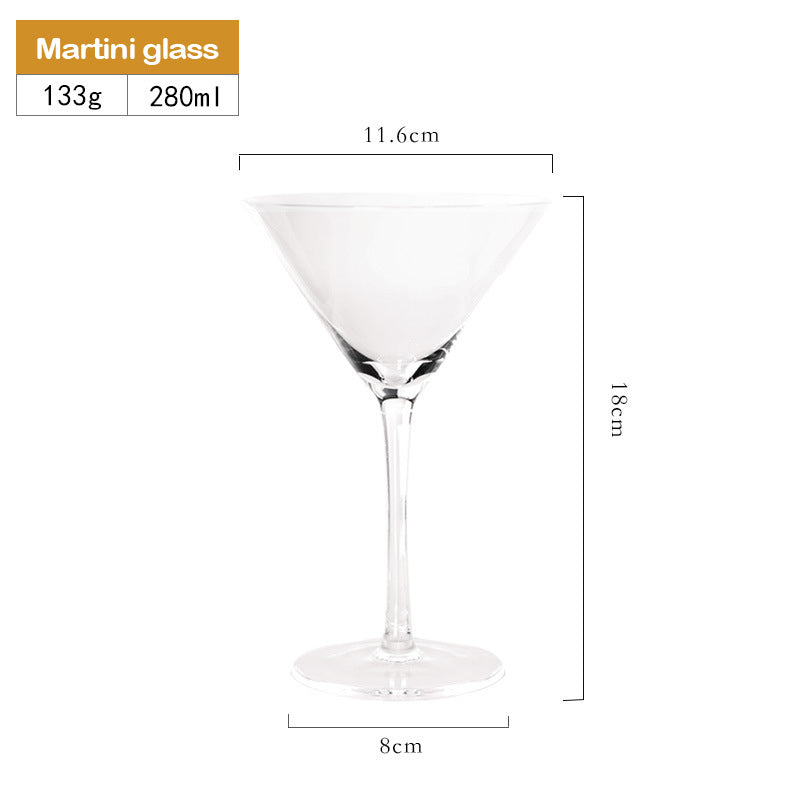 Custom Martini Glass Crystal Cocktail Glass Home Bar Cocktail Party Martini Glassware