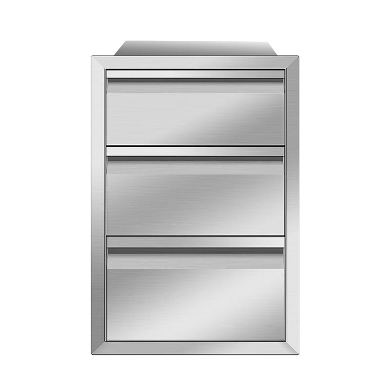 Outdoor Kitchen Drawer Stainless Steel Built-in Grill With Three Drawers