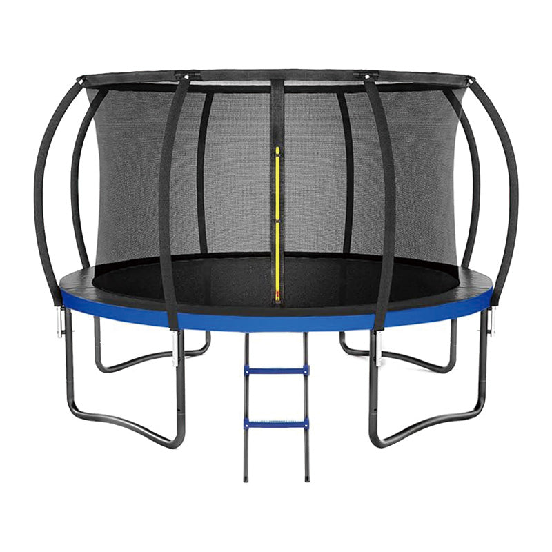 12FT Trampoline, Outdoor Trampolines for Kids and Adults, Recreational Trampoline with Enclosure Net & Ladder, Round Trampoline ASTM Approved, 400 Weight Capacity
