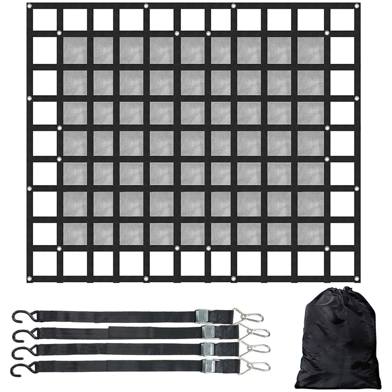 96" x 80" Cargo Net Pickup Truck Bed Cargo Net Heavy Duty Cargo Net for Trailer SUV Jeeps