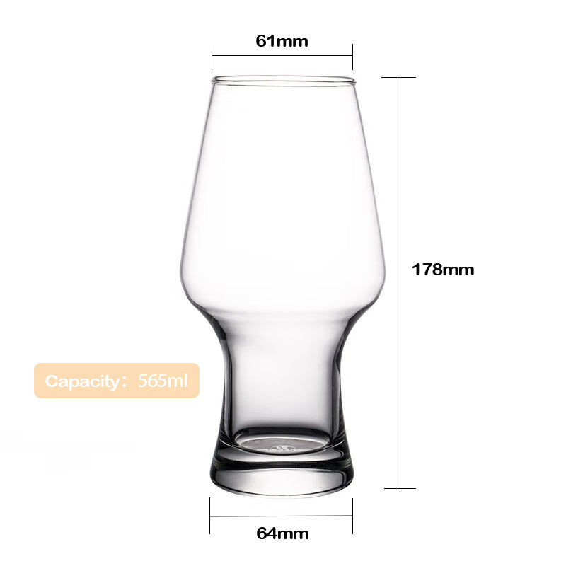 Craft Beer Mug IPA Special Glass 565ml Lead-Free Glass IPA Beer Cup 565ml Drink Cup