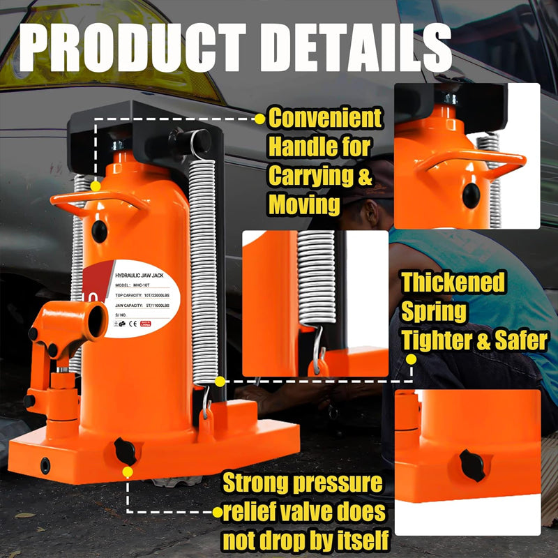 5 Ton/10 Ton Toe Jack Hydraulic Claw Jack High Quality Alloy Steel Jack for Machinery Industry