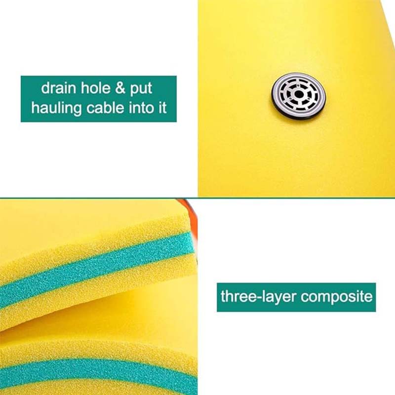 Floating Water Mat, Lily Pad for Water Recreation Pool, Beach, Ocean, Lake, Suitable for Multiple Users,Foam Water Floating Pad, Tear-Resistant XPE Foam,Yellow