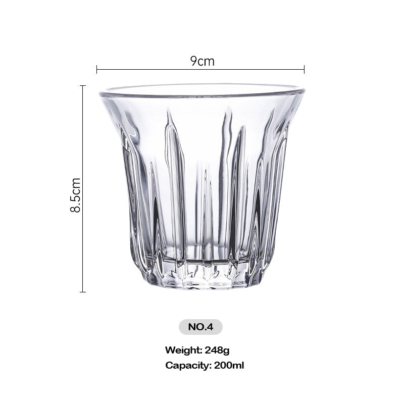 Coffee Cup High Temperature Resistance Anti-Scalding Transparent Coffee Glass