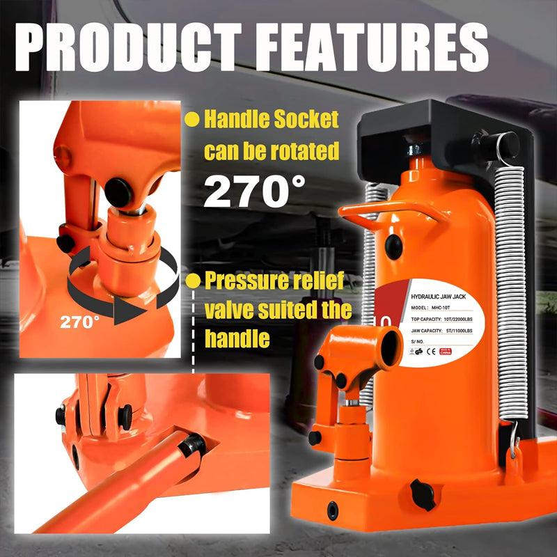 5 Ton/10 Ton Toe Jack Hydraulic Claw Jack High Quality Alloy Steel Jack for Machinery Industry