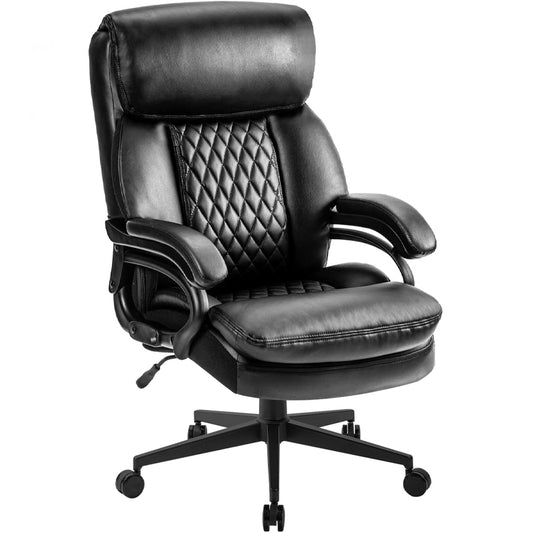 400 lbs Executive Office Chair Heavy Duty Metal Base Office Chair Executive Desk Computer Swivel Chair