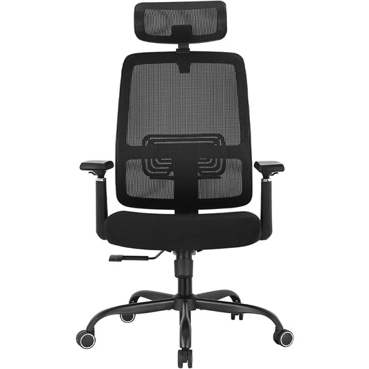 Ergonomic Office Chair with Adjustable Lumbar Support Mesh Computer Chair High Back Desk Chair