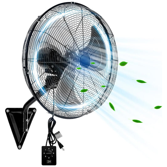 20 Inch Wall Mount Fan 3-speeds High Velocity Max. 4650 CFM Commercial Wall Fan for Warehouse Factory Workshop