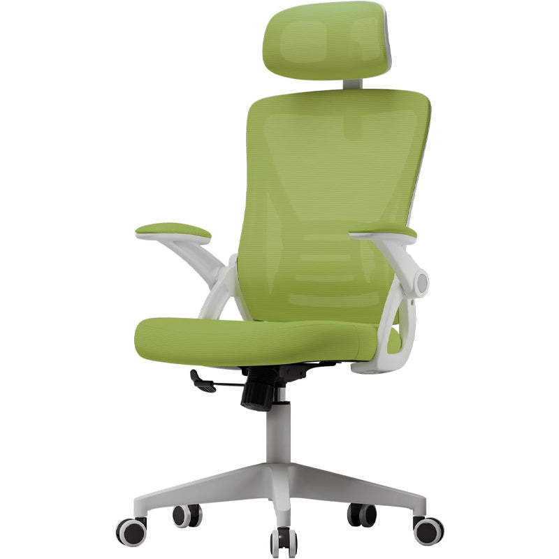 Breathable Mesh Office Chair Ergonomic Office Chair with Adjustable Lumbar Support and Flip-Up Arms