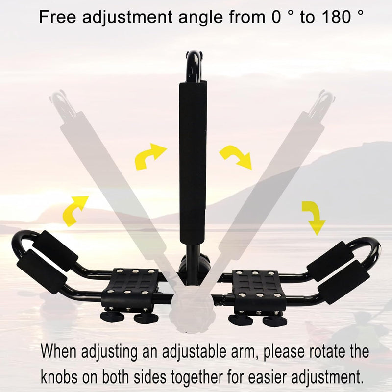 Kayak Roof Rack 1 Pair J-Bar 2 Kayaks Roof Rack Mounting On SUV Car and Truck Crossbars