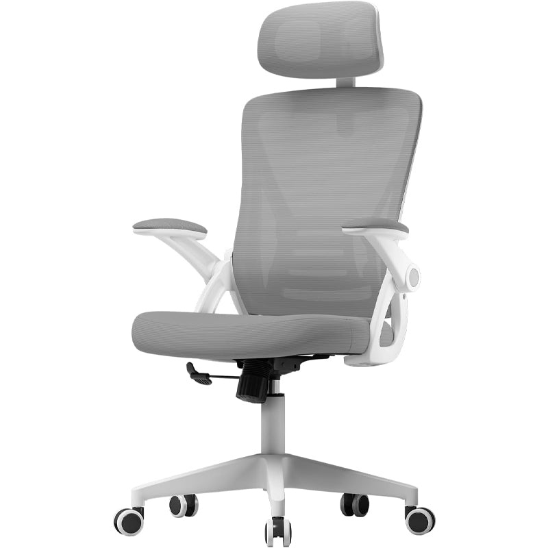 Breathable Mesh Office Chair Ergonomic Office Chair with Adjustable Lumbar Support and Flip-Up Arms