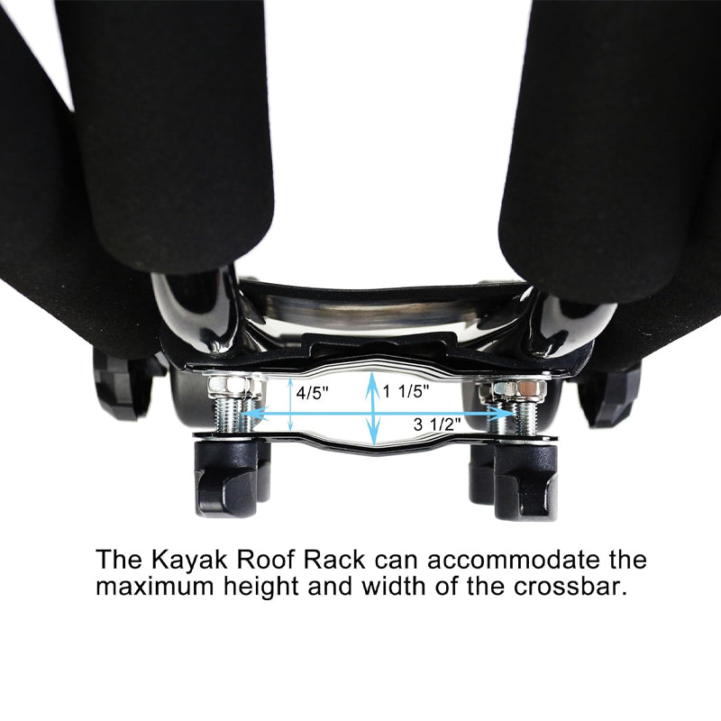 Kayak Roof Rack 1 Pair J-Bar 2 Kayaks Roof Rack Mounting On SUV Car and Truck Crossbars