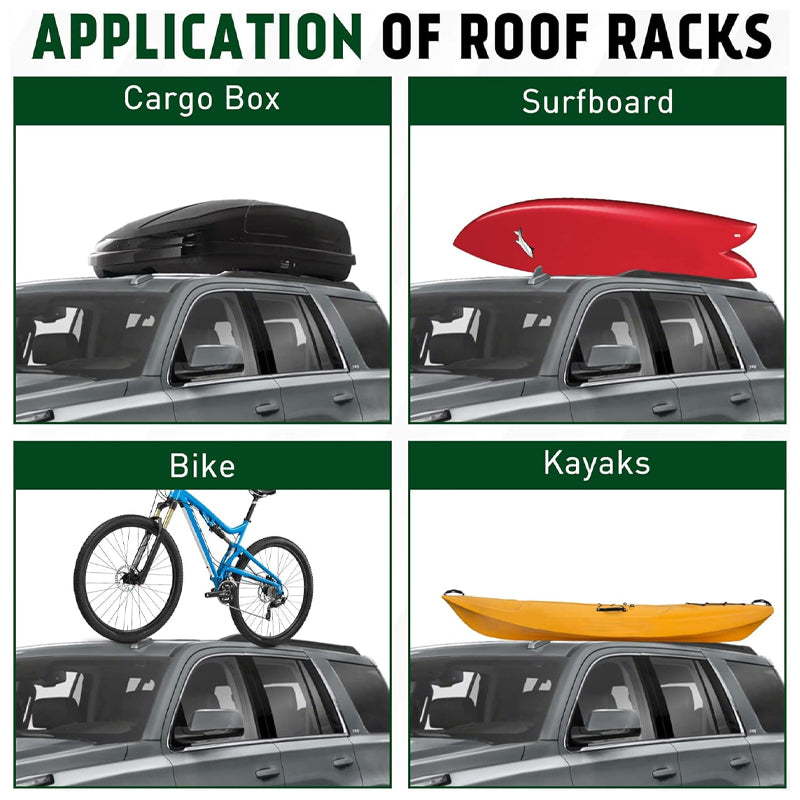 Roof Rack Cross Bars for 2015-2020 Chevy Suburban Chevrolet Tahoe GMC Yukon & Yukon XL