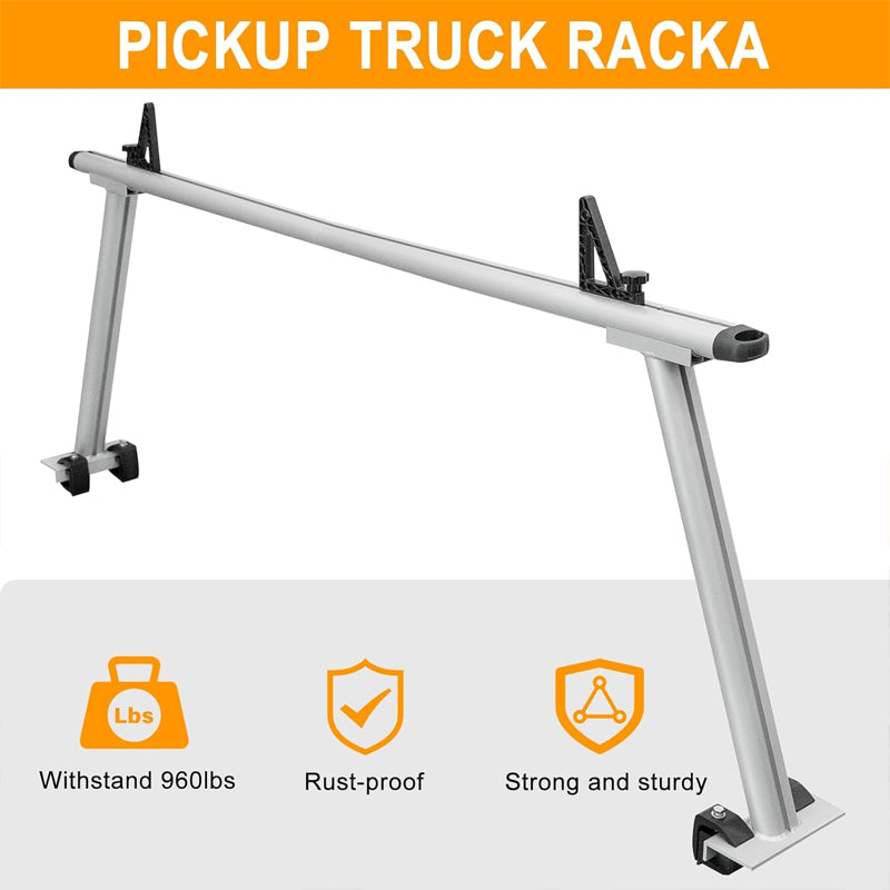 Universal Truck Rack 71"x31" Aluminum Ladder Rack 960 lbs Capacity Truck Ladder Rack for Kayaks