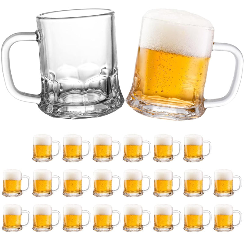 150ml/5oz Mini Beer Mug Beer Tasting Glass Beverage Drinking Glass with Handle