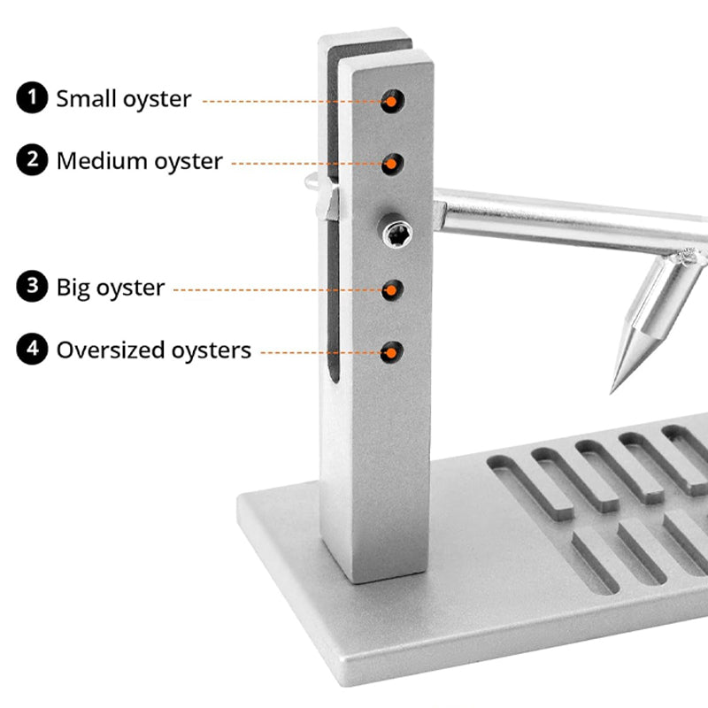 Oyster Shucker Machine Set Stainless Steel Oyster Opener Tool Adjustable Oyster Shucker Tool