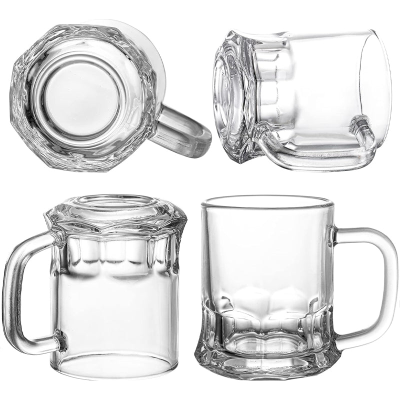 150ml/5oz Mini Beer Mug Beer Tasting Glass Beverage Drinking Glass with Handle