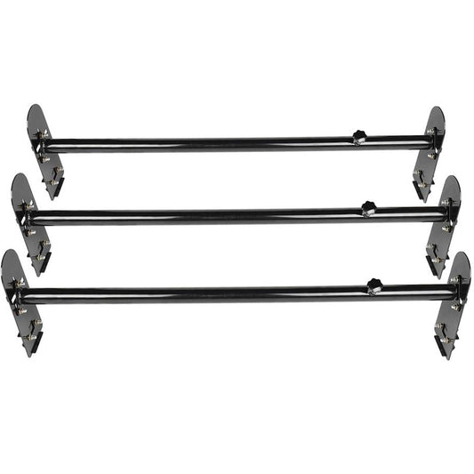 Adjustable Van Ladder Rack 3 Bars Roof Rack 700 LBS Capacity for Chevrolet Express GMC Savana