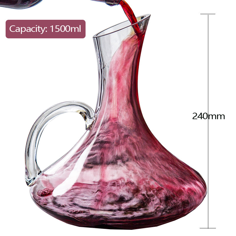 Red Wine Glass Set 6pcs Glasses + 1pc Decanter Crystal Glass Goblet High Quality Wine Stemware