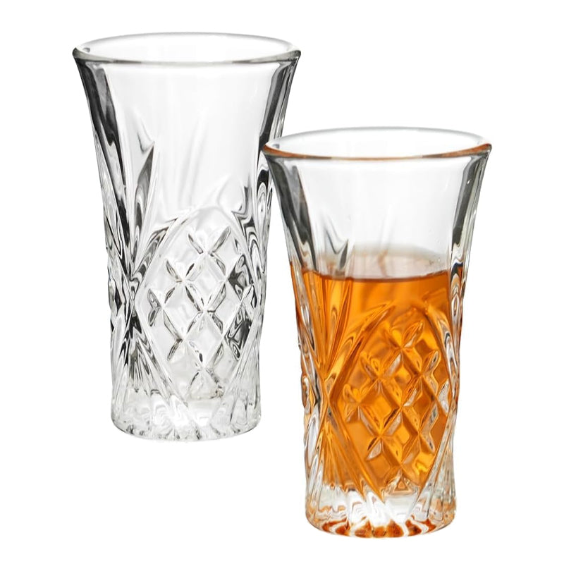 55ml Spirits Shot Glass Heavy Base Tequila Shot Glass Lead-Free Glass for Whiskey Vodka