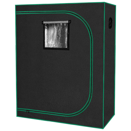 4x2 Grow Tent 48"x24"x60" Grow Tent with Observation Window and Floor Tray Hydroponic Growing Tent