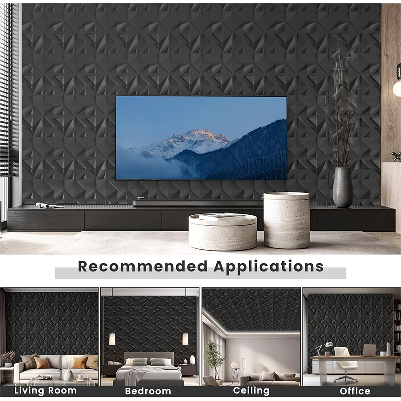 15.7" x 11.8" 3D Wall Panels, 24 Pieces Modern Interior Decorative Wall Panels Geometric Texture Wall Tiles for Living Room Hotel Office 31 Square Feet