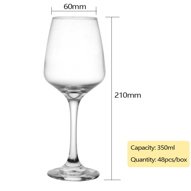 Glass Wine Stemware 320ml 350ml Lead-free Glass Wine Glass Goblet Crystal Glass Cup