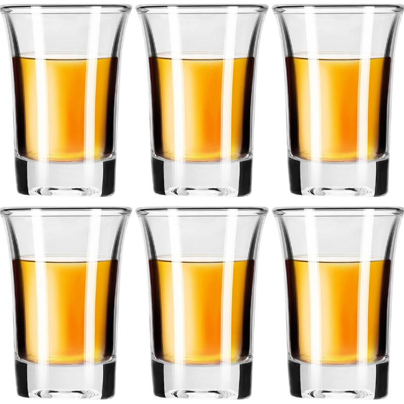 Elegant 45ml/1.5oz Spirits Shot Glass Lead Free Glass Whiskey Tequila Vodka Shot Glass
