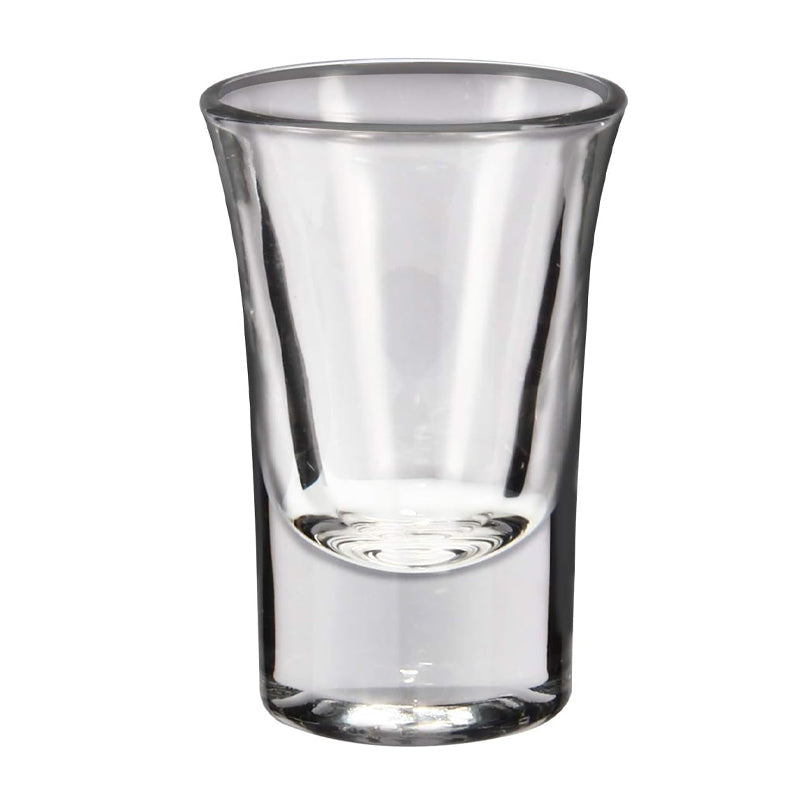 30ml/1oz Shot Glass Cone Shaped Spirits Shot Glass with Heavy Base Wide Mouth