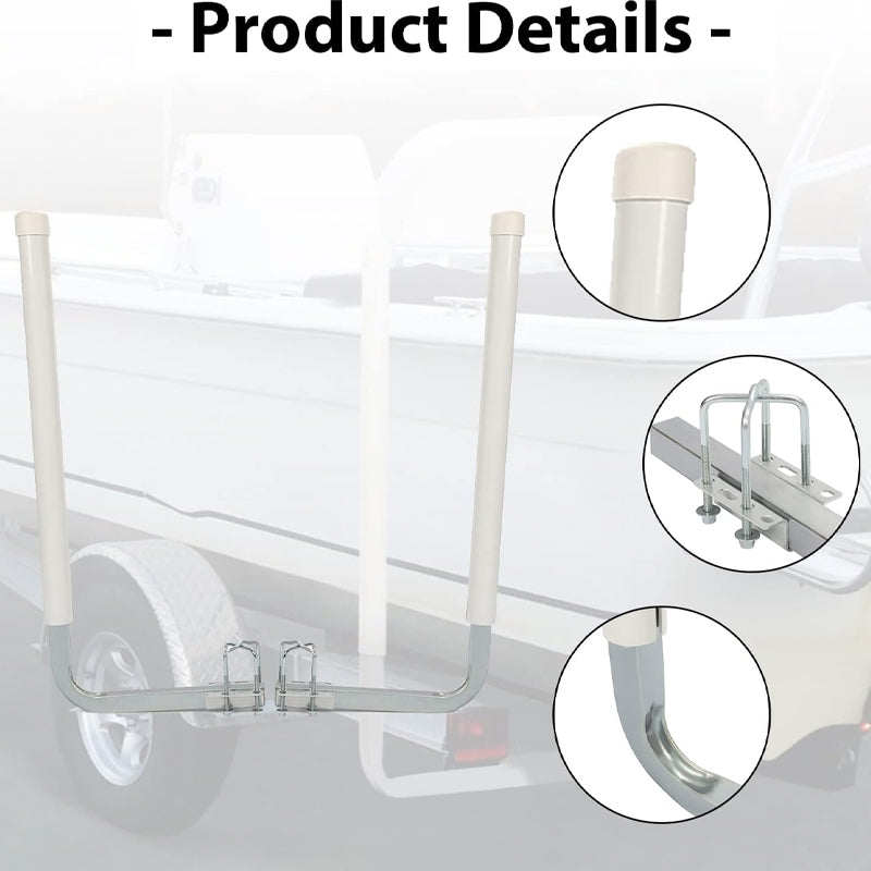 40" Boat Trailer Guide Poles Steel Trailer Post Guide on PVC Pipes for Ski Boat Fishing Boat