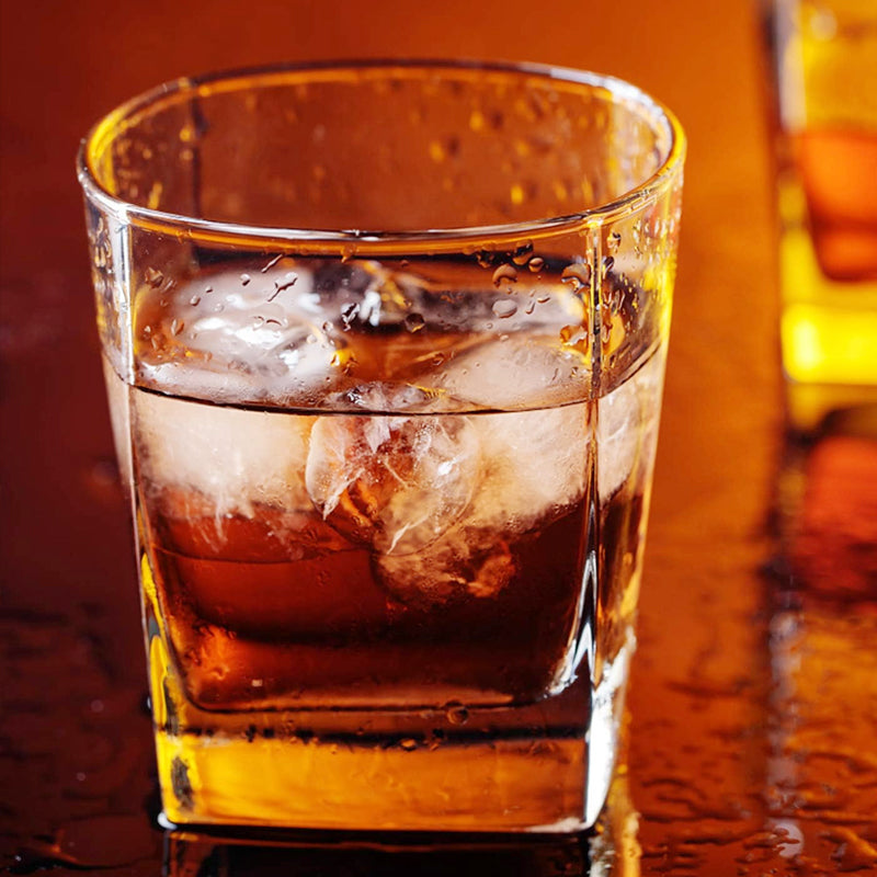 240ml/8oz Square Whiskey Glass Premium Quality Spirits Shot Glass Crystal Drinking Glass