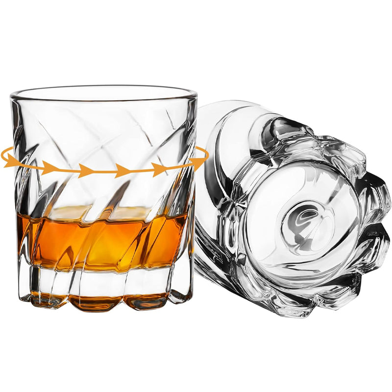150ml/5oz Spinning Whiskey Glass Old Fashioned Glass Cocktail Glass Bourbon Glass