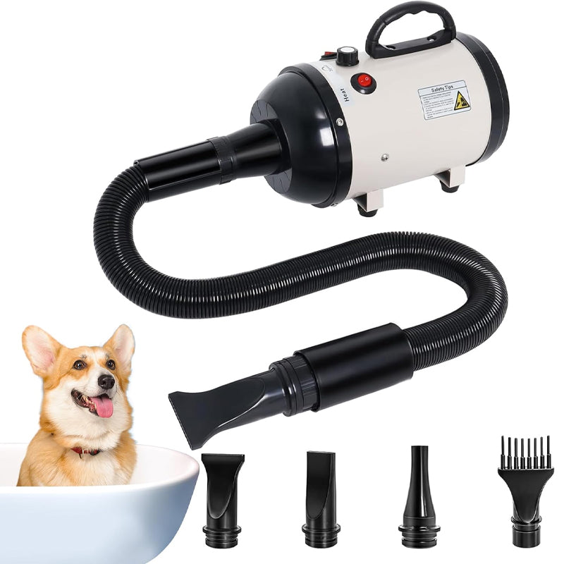 5.2HP 3500W Dog Dryer High Velocity Pet Hair Dryer Adjustable Temperature Pet Dryer Machine