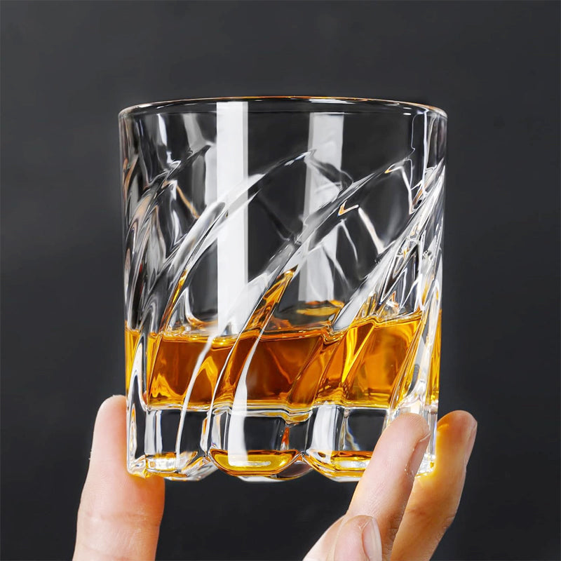 150ml/5oz Spinning Whiskey Glass Old Fashioned Glass Cocktail Glass Bourbon Glass