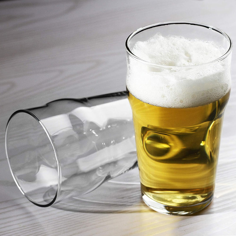 600ml/20oz Pint Glass Classics Craft Beer Glass Pub Tumbler Beer Glass Elegant Glassware