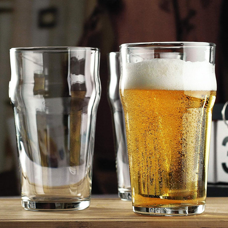 600ml/20oz Pint Glass Classics Craft Beer Glass Pub Tumbler Beer Glass Elegant Glassware