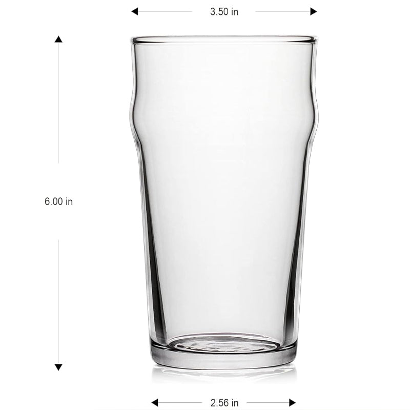 600ml/20oz Pint Glass Classics Craft Beer Glass Pub Tumbler Beer Glass Elegant Glassware
