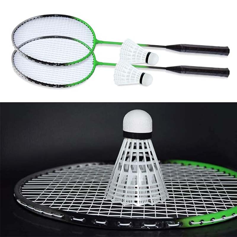 Portable Badminton Net Set with Storage Base, Folding Volleyball Badminton Net with 2 Badminton Rackets 2 Shuttlecocks 10x5 ft Net, Easy Setup