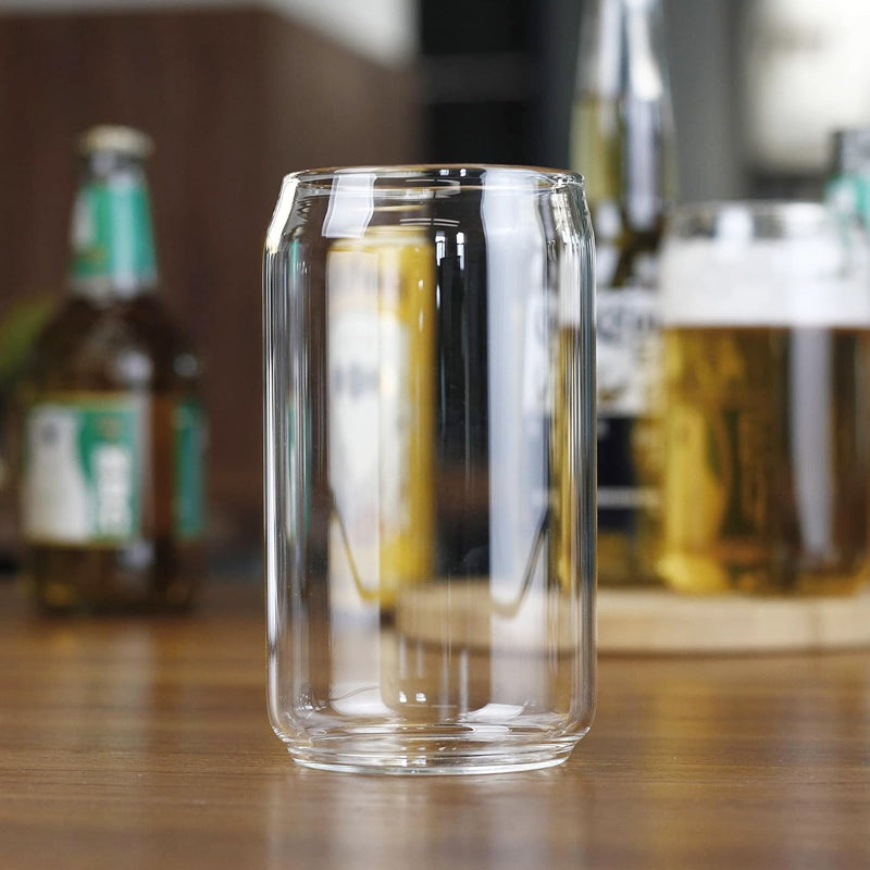 20oz Can Shaped Beer Glass 600ml Craft Drinking Glass Large Beer Glass for Any Drink