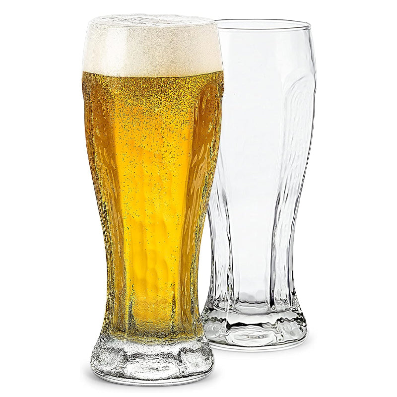 16oz Crystal Craft Wheat Beer Glass Hexagon Shape Pilsner Glass Premium IPA Glass