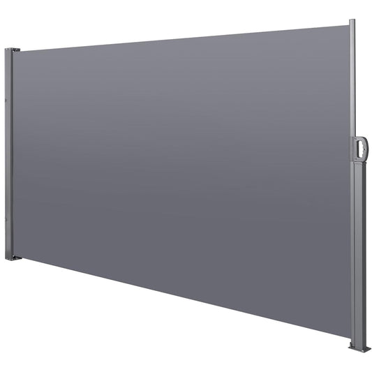 138" × 71" Retractable Side Awning UV Resistant and Waterproof Polyester Patio Privacy Screen