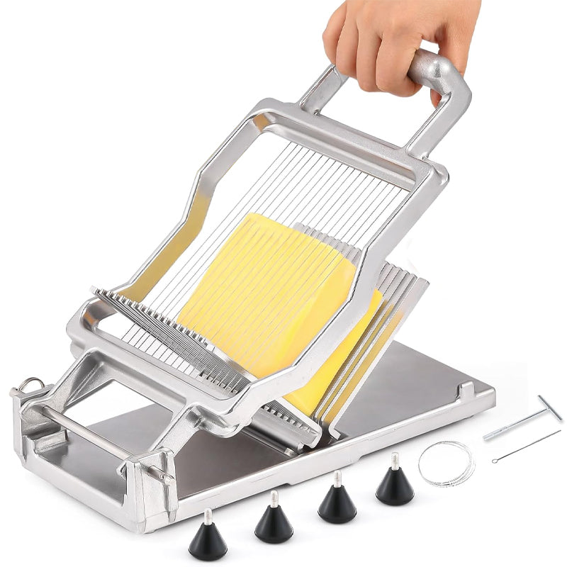 0.2" Cheese Cutter Commercial Block Cheese Cutter Board Cheese Slicer with 316 Stainless Steel Wire