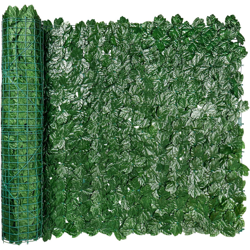 59" × 98" Artificial Ivy Privacy Fence Screen UV-Proof Faux Hedges Vine Leaf Decoration