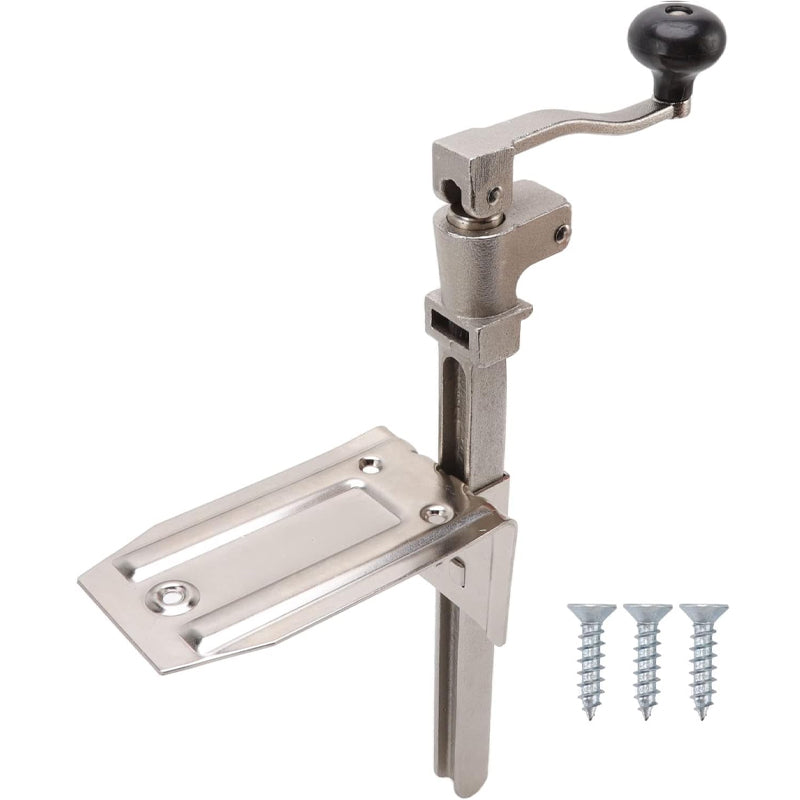 17.5in Manual Can Opener Commercial Table Clamp Opener with Plated Steel Base